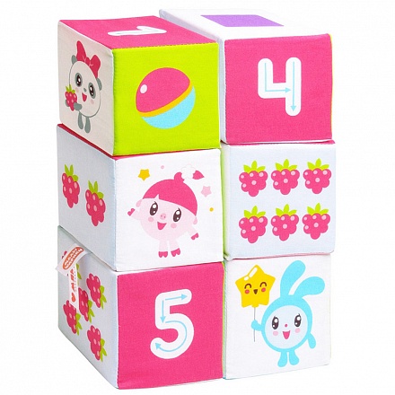 Кубики из серии Малышарики – Учим формы, цвет, счет 